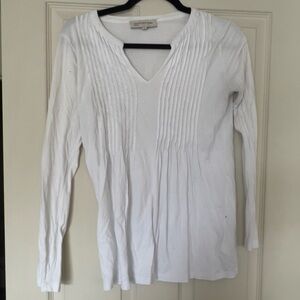 White Long Sleeve Top